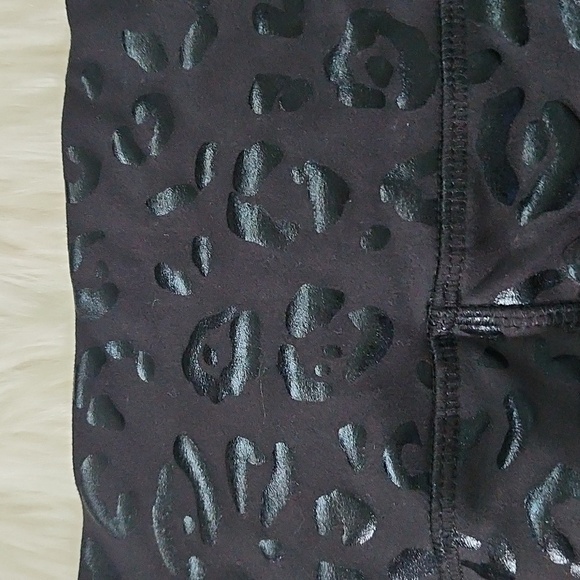 Cato Black on Black Leopard Print Leggings - Picture 4 of 13